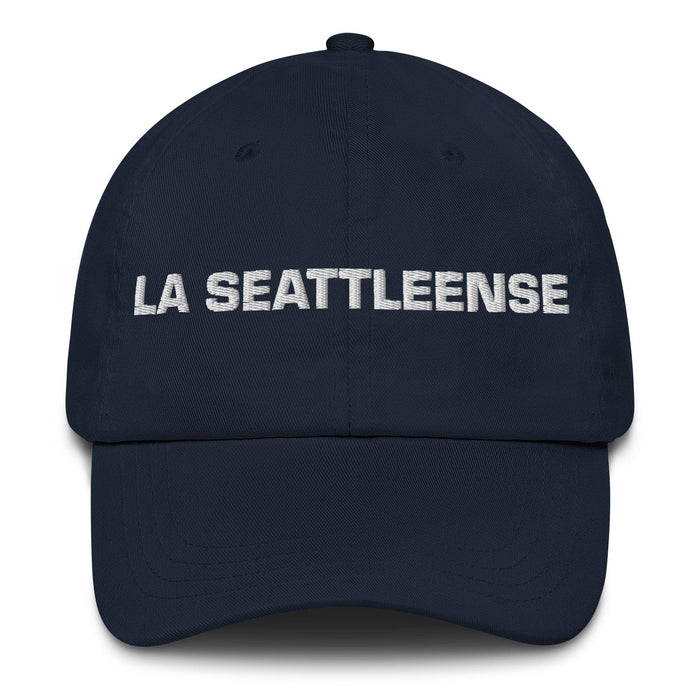 La Seattleense The Seattleite Mexican Spanish Pride Gift Regalo Dad Hat Mexicada Navy