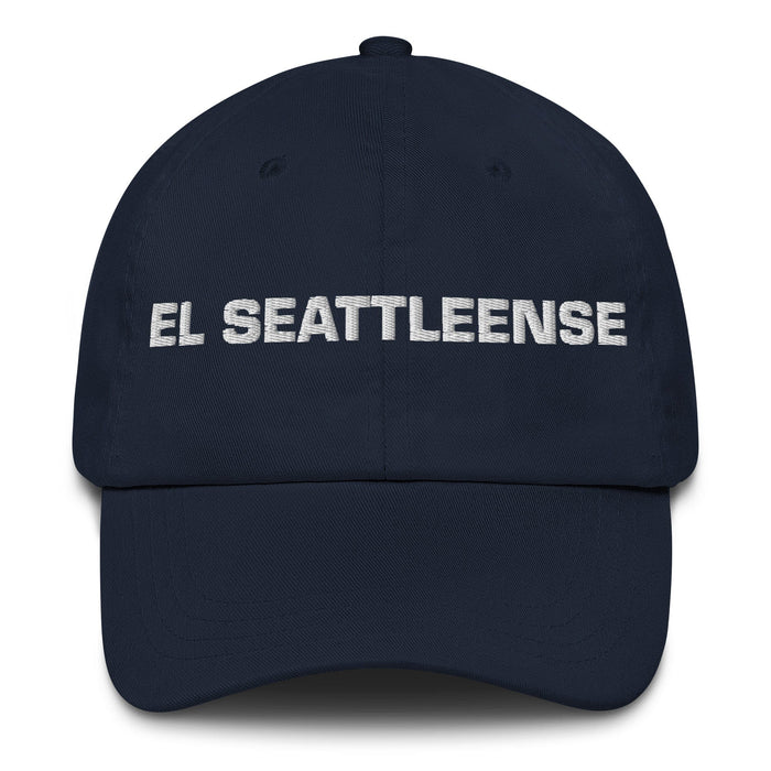 El Seattleense The Seattleite Mexican Spanish Pride Gift Regalo Dad Hat Mexicada Navy