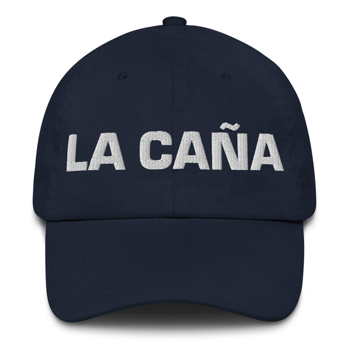 La Caña The Beer Lover Mexican Spanish Pride Gift Regalo Dad Hat Mexicada Navy