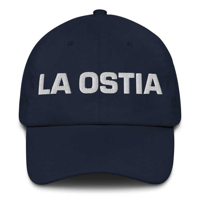 La Ostia The Surprised One Mexican Spanish Pride Gift Regalo Dad Hat Mexicada Navy