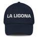 La Ligona The Flirt Mexican Spanish Pride Gift Regalo Dad Hat Mexicada Navy