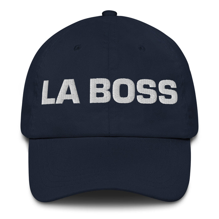 La Boss The Boss Mexican Spanish Pride Gift Regalo Dad Hat Mexicada Navy