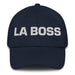 La Boss The Boss Mexican Spanish Pride Gift Regalo Dad Hat Mexicada Navy