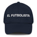 El Futbolista The Soccer Player Mexican Spanish Pride Gift Regalo Dad Hat Mexicada Navy