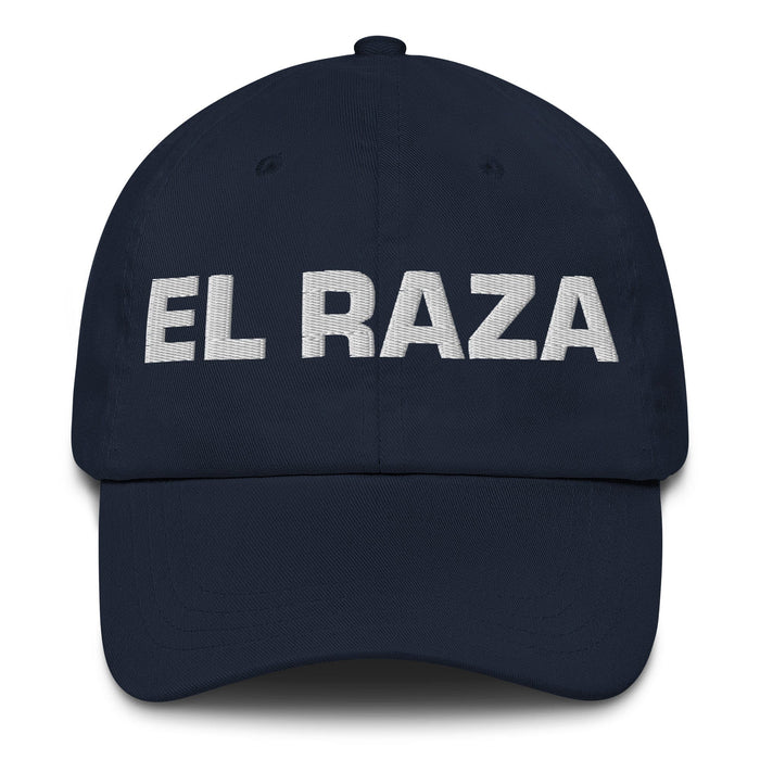 El Raza The Homie Mexican Spanish Pride Gift Regalo Dad Hat Mexicada Navy