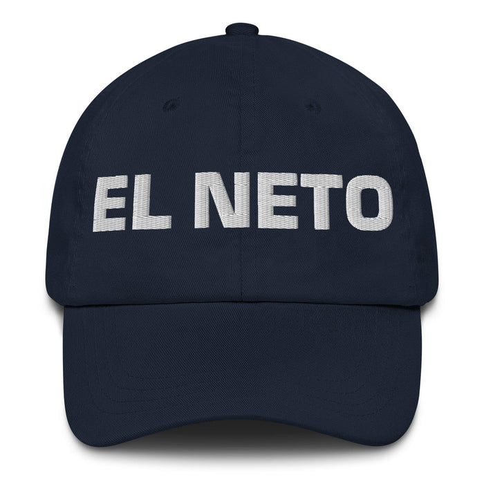 El Neto The Real One Mexican Spanish Pride Gift Regalo Dad Hat Mexicada Navy