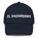 El Padrísimo The Awesome One Mexican Spanish Pride Gift Regalo Dad Hat Mexicada Navy