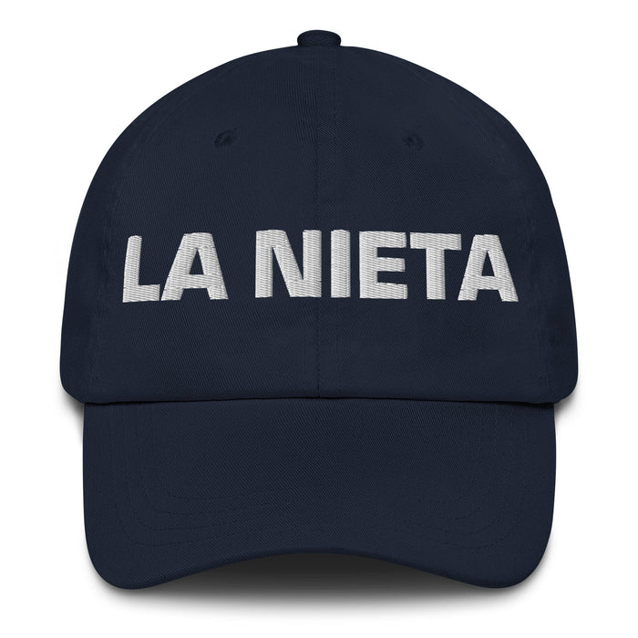 La Nieta The Granddaughter / The Grandson Mexican Spanish Pride Gift Regalo Dad Hat Mexicada Navy