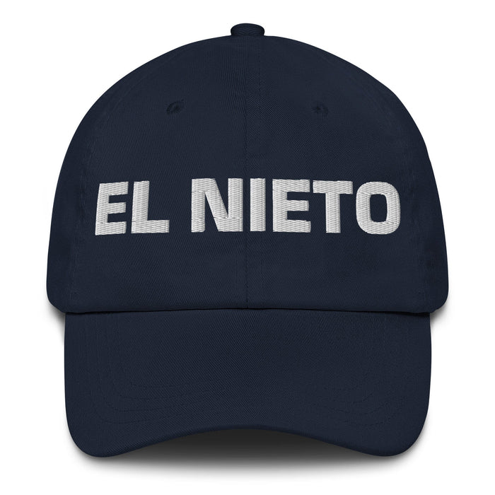 El Nieto The Granddaughter / The Grandson Mexican Spanish Pride Gift Regalo Dad Hat Mexicada Navy