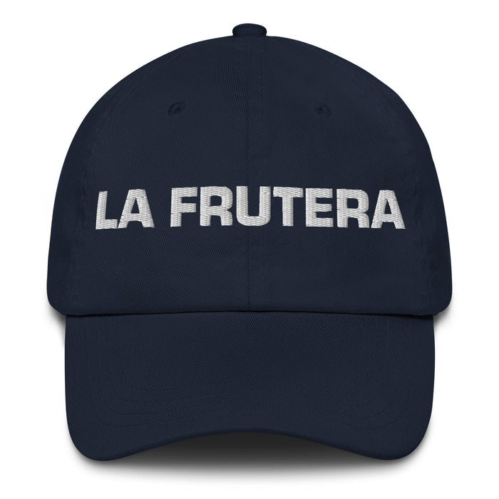 La Frutera The Fruit Seller Mexican Spanish Pride Gift Regalo Dad Hat Mexicada Navy