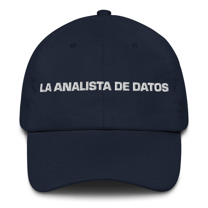 La Analista De Datos The Data Analyst Mexican Spanish Pride Gift Regalo Dad Hat Mexicada Navy