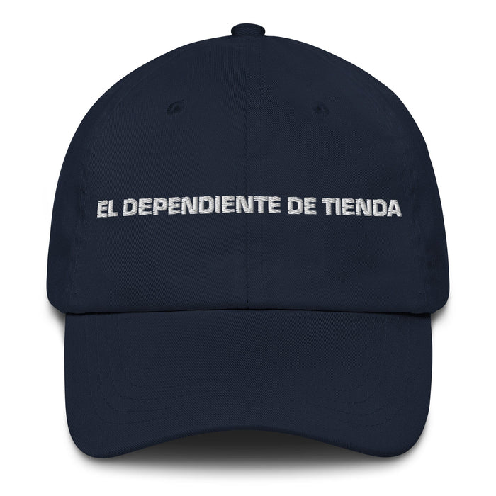 El Dependiente De Tienda The Store Clerk Mexican Spanish Pride Gift Regalo Dad Hat Mexicada Navy