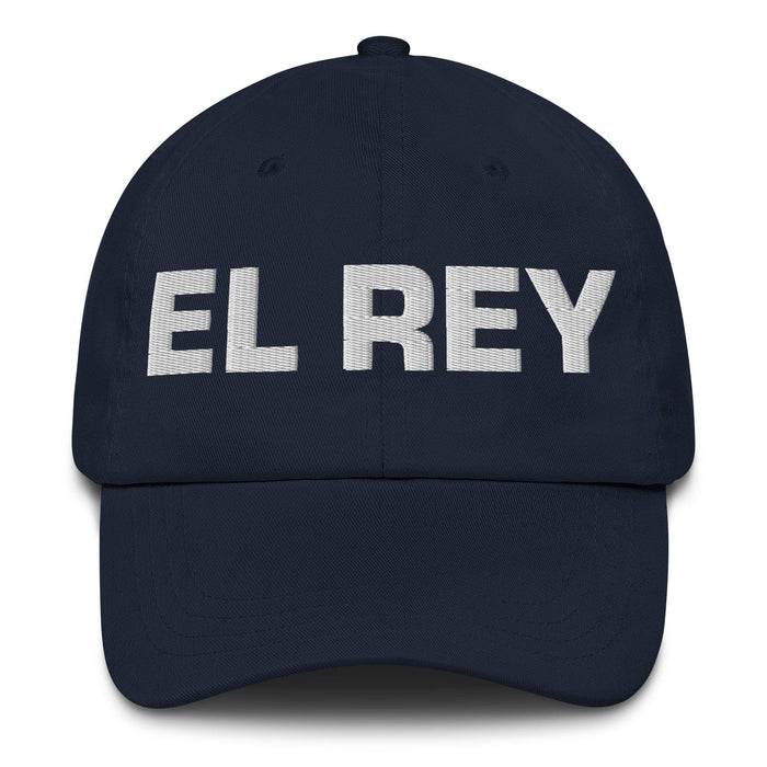 El Rey The Queen / The King Mexican Spanish Pride Gift Regalo Dad Hat Mexicada Navy