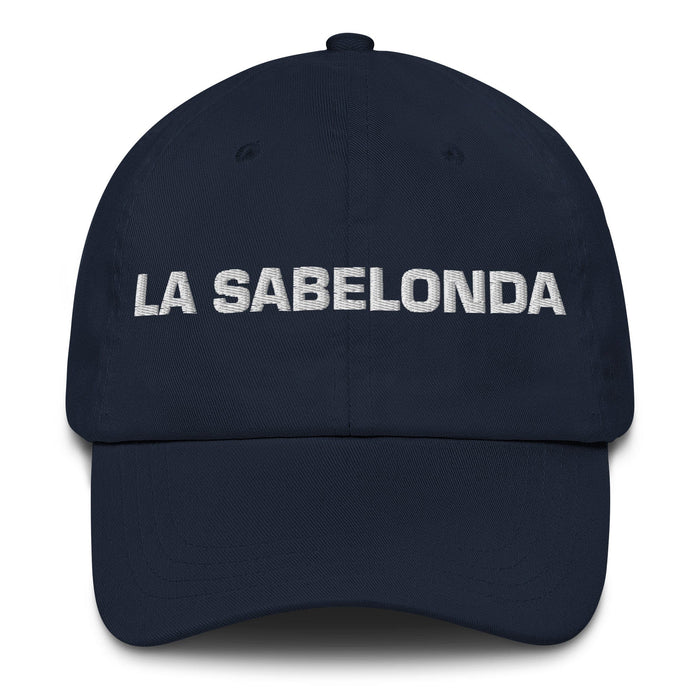 La Sabelonda The Know-It-All Mexican Spanish Pride Gift Regalo Dad Hat Mexicada Navy