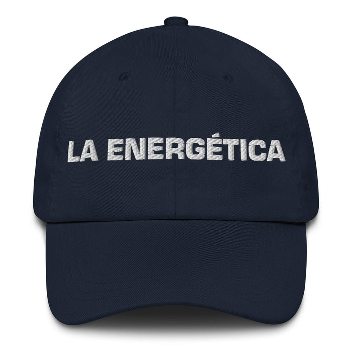 La Energética The Energetic One Mexican Spanish Pride Gift Regalo Dad Hat Mexicada Navy