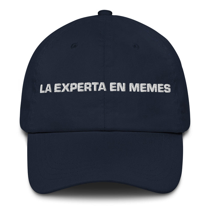 La Experta En Memes The Meme Expert Mexican Spanish Pride Gift Regalo Dad Hat Mexicada Navy