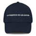 La Fanática De Los Gatos The Cat Lover Mexican Spanish Pride Gift Regalo Dad Hat Mexicada Navy