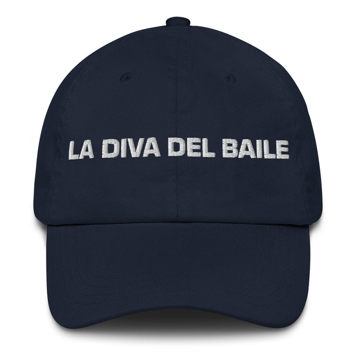 La Diva Del Baile The Dance Diva Mexican Spanish Pride Gift Regalo Dad Hat Mexicada Navy