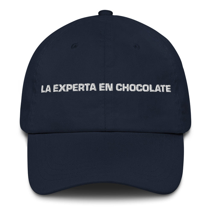 La Experta En Chocolate The Chocolate Expert Mexican Spanish Pride Gift Regalo Dad Hat Mexicada Navy