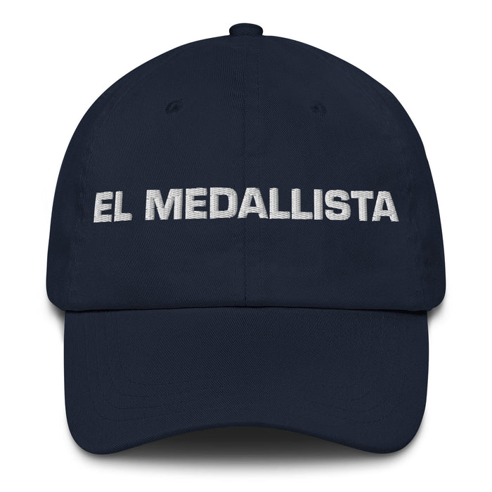 El Medallista The Medalist Mexican Spanish Pride Gift Regalo Dad Hat Mexicada Navy