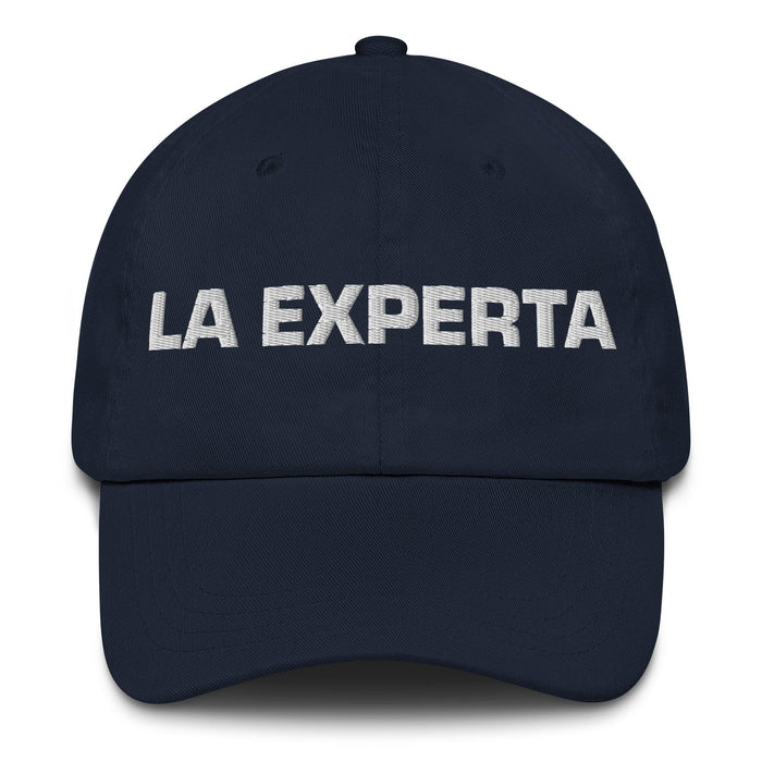 La Experta The Expert Mexican Spanish Pride Gift Regalo Dad Hat Mexicada Navy