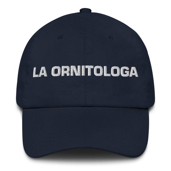 La Ornitologa The Birdwatcher Mexican Spanish Pride Gift Regalo Dad Hat Mexicada Navy