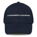 La Aficionada A Las Motos The Motorcycle Enthusiast Mexican Spanish Pride Gift Regalo Dad Hat Mexicada Navy