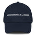 La Aficionada A La Moda The Fashion Enthusiast Mexican Spanish Pride Gift Regalo Dad Hat Mexicada Navy