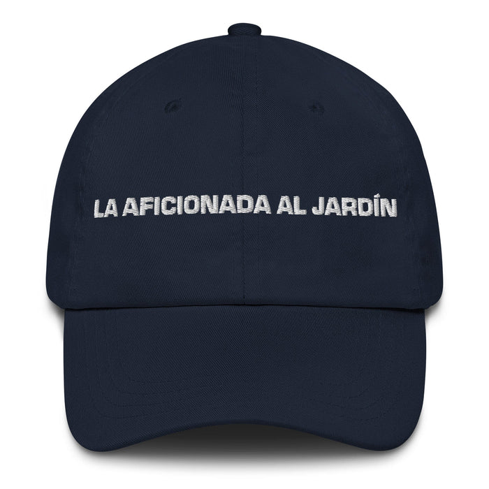 La Aficionada Al Jardín The Garden Enthusiast Mexican Spanish Pride Gift Regalo Dad Hat Mexicada Navy