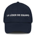 La Líder De Equipo The Team Leader Mexican Spanish Pride Gift Regalo Dad Hat Mexicada Navy