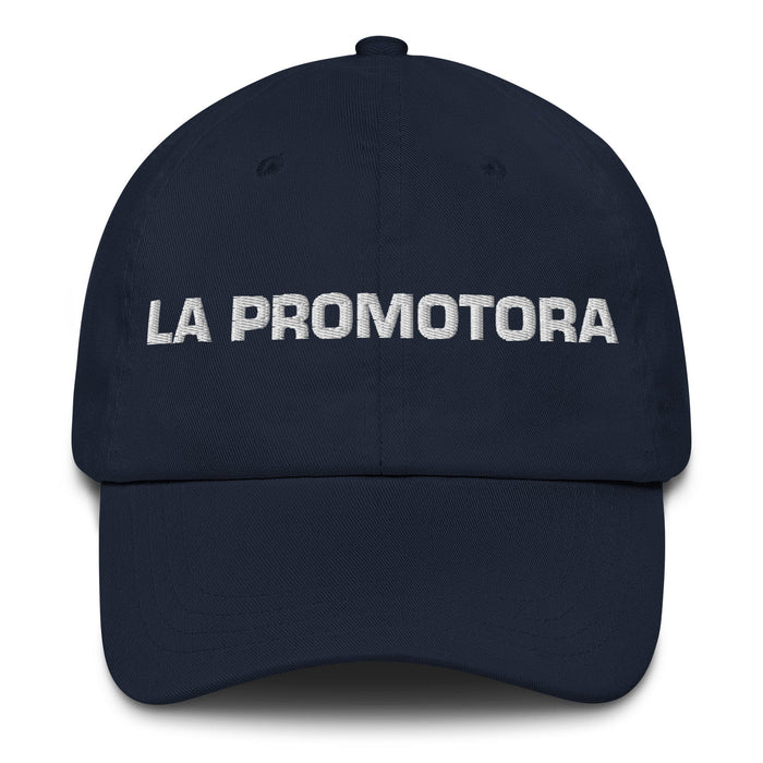 La Promotora The Promoter Mexican Spanish Pride Gift Regalo Dad Hat Mexicada Navy