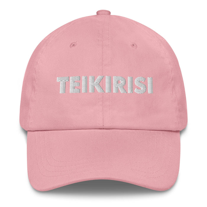 Embroidered Teikirisi - Take It Easy Funny Spanish Saying Phrase Slang Dad Hat Mexicada Pink