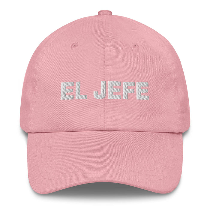 El Jefe The Boss Mexican Spanish Pride Gift Regalo Dad Hat Mexicada Pink