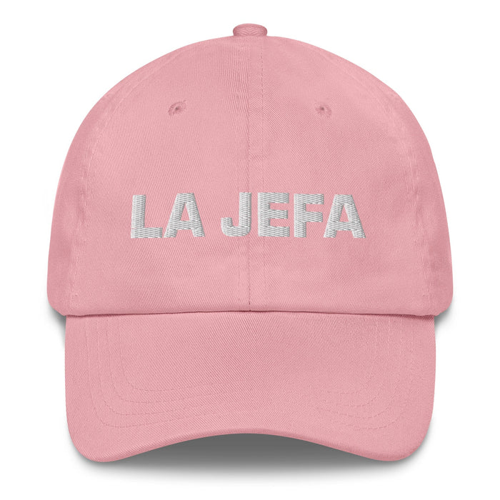 La Jefa The Boss Mexican Spanish Pride Gift Regalo Dad Hat Mexicada Pink