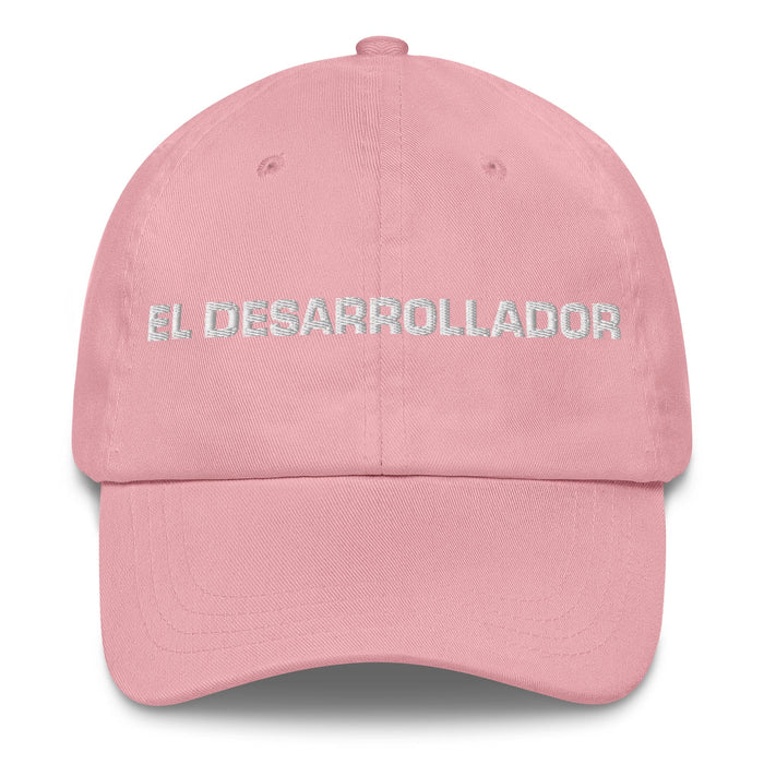 El Desarrollador The Developer Mexican Spanish Pride Gift Regalo Dad Hat Mexicada Pink