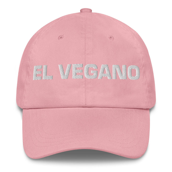 El Vegano The Vegan Mexican Spanish Pride Gift Regalo Dad Hat Mexicada Pink