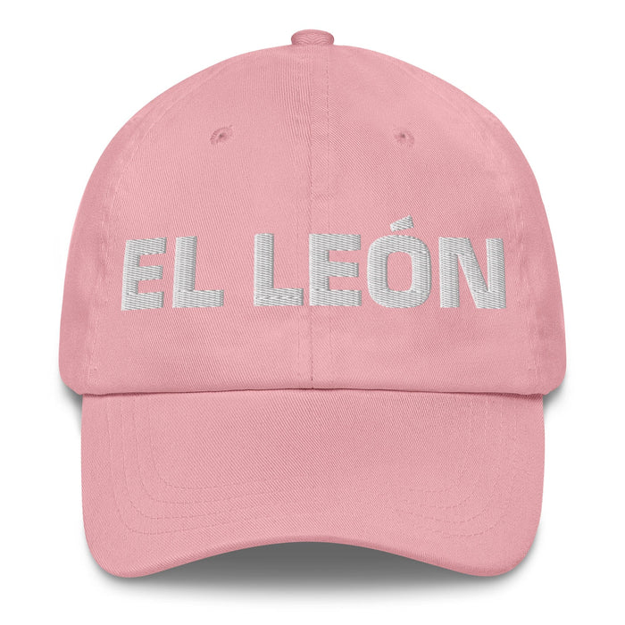 El León The Lion Mexican Spanish Pride Gift Regalo Dad Hat Mexicada Pink