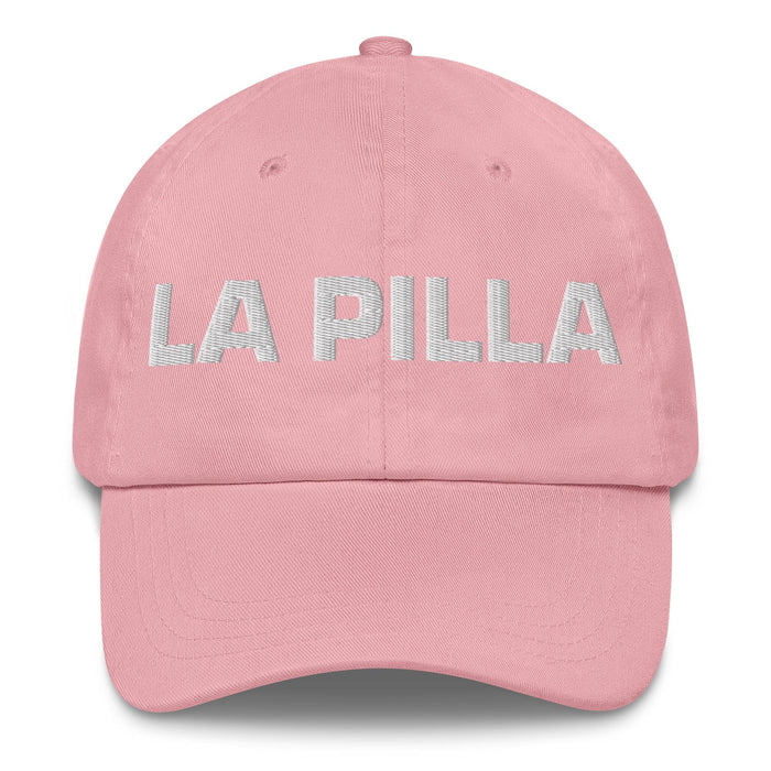 La Pilla The Rascal Mexican Spanish Pride Gift Regalo Dad Hat Mexicada Pink