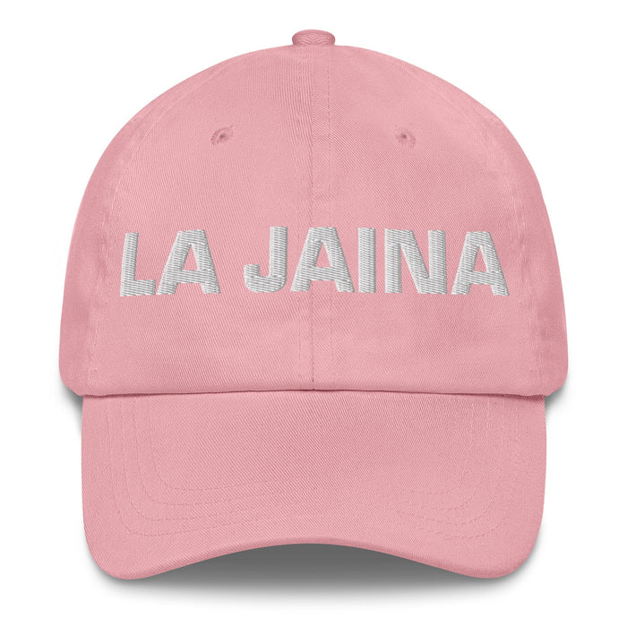 La Jaina The Girlfriend/Boyfriend Mexican Spanish Pride Gift Regalo Dad Hat Mexicada Pink