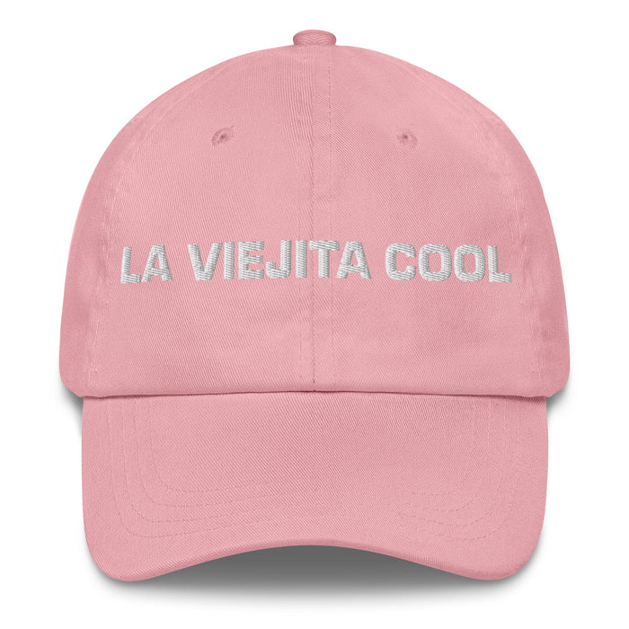 La Viejita Cool The Cool Grandma / Grandpa Mexican Spanish Pride Gift Regalo Dad Hat Mexicada Pink