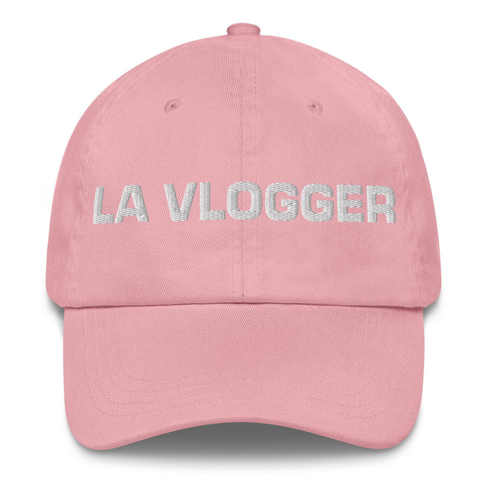 La Vlogger The Vlogger Mexican Spanish Pride Gift Regalo Dad Hat Mexicada Pink