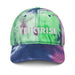 Embroidered Teikirisi - Take It Easy Funny Spanish Saying Phrase Tie Dye Hat Mexicada Purple Passion