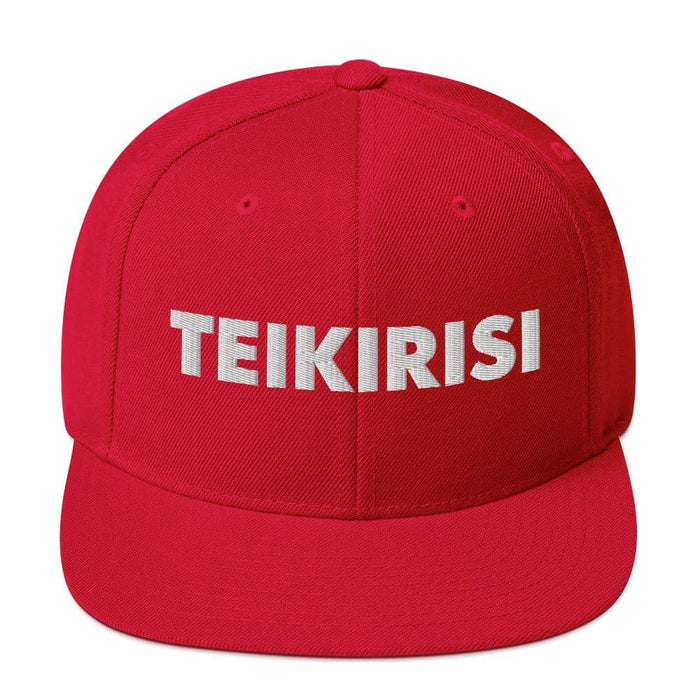 Embroidered Teikirisi - Take It Easy Funny Spanish Saying Classic Snapback Hat Mexicada Red