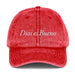 Dios es Bueno God is Good All Religion Have Faith Christian Catholic Vintage Cotton Twill Cap Mexicada Red