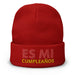 Embroidered Es Mi Cumpleanos It's My Birthday Funny Party Supplies Beanie Mexicada Red