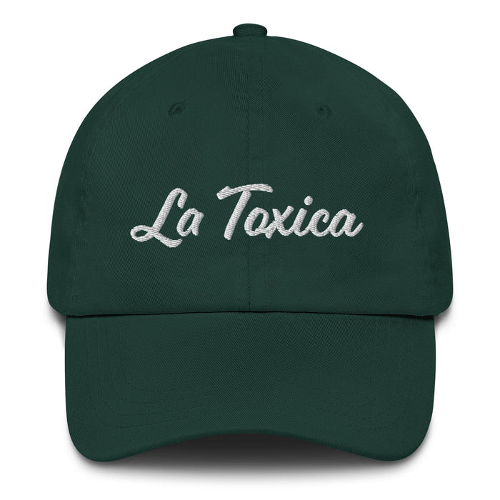 Embroidered La Toxica Spanish Mexican Bingo Game Sarcastic Funny Toxic Dad Hat Mexicada Spruce