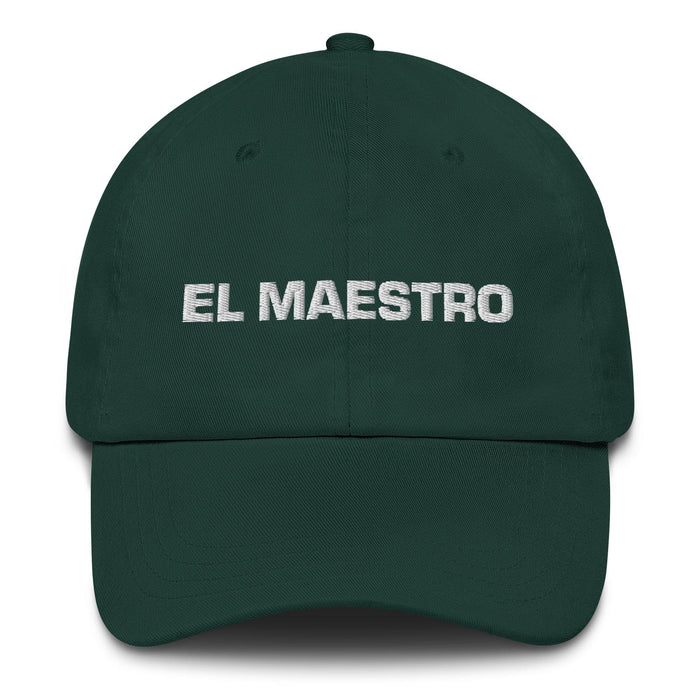 El Meastro The Teacher Mexican Spanish Pride Gift Regalo Dad Hat Mexicada Spruce