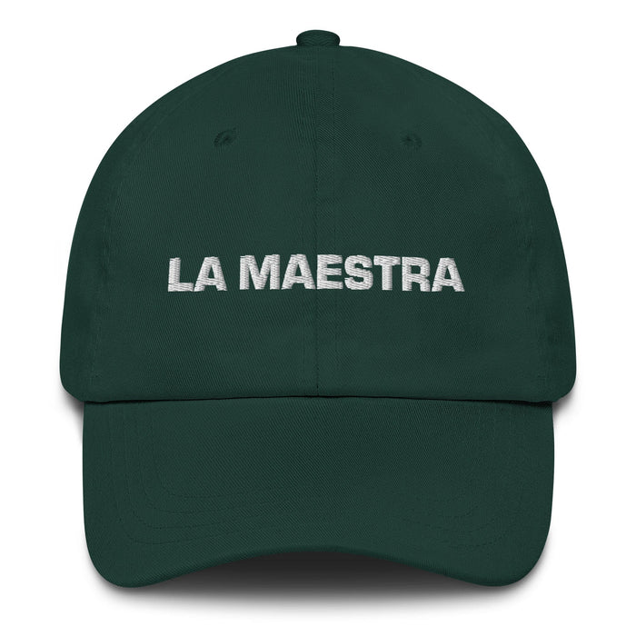 La Maestra The Teacher Mexican Spanish Pride Gift Regalo Dad Hat Mexicada Spruce