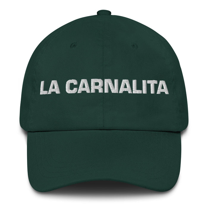 La Carnalita The Little Sibling (Buddy) Mexican Spanish Pride Gift Regalo Dad Hat Mexicada Spruce