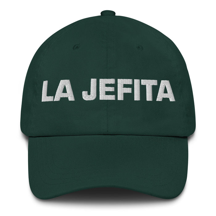 La Jefita The Little Boss Mexican Spanish Pride Gift Regalo Dad Hat Mexicada Spruce